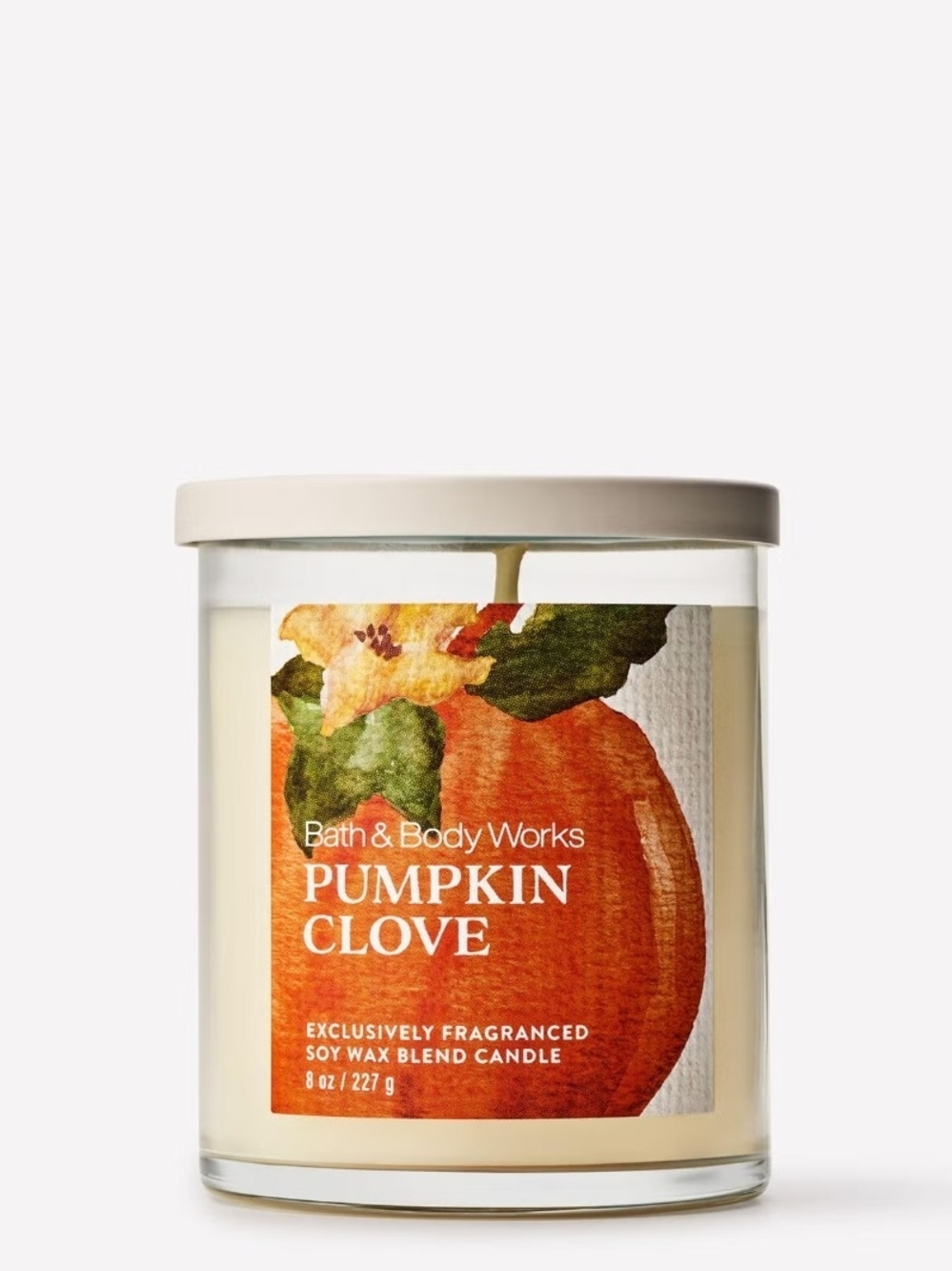 Bath & Body Works Pumpkin Clove Soy Wax Candle - Single Wick - Picture 1 of 4